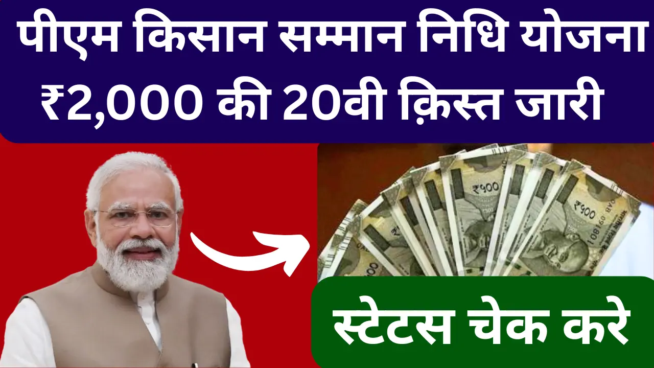 PM Kisan Samman Nidhi 20th Installment Release